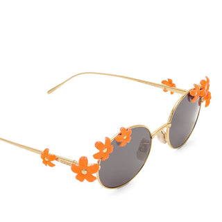 LOEWE Signature LW40173U women Gold Oval Sunglasses