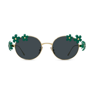 LOEWE Signature LW40173U women Gold Oval Sunglasses
