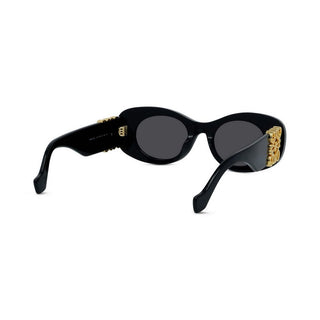 LOEWE Anagram LW40175U women Black Oval Sunglasses