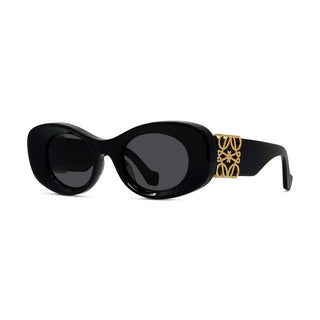 LOEWE Anagram LW40175U women Black Oval Sunglasses