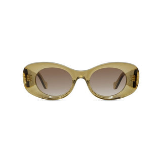 Loewe Anagram Lw40175u Women Green Oval Sunglasses