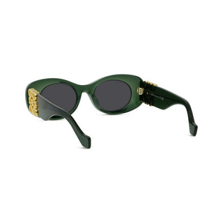 LOEWE Anagram LW40175U women Green Oval Sunglasses