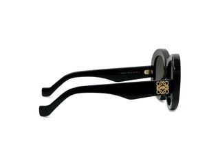 LOEWE Anagram LW40181I women Black Round Sunglasses