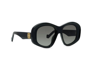 LOEWE Anagram LW40181I women Black Round Sunglasses