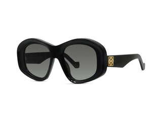 LOEWE Anagram LW40181I women Black Round Sunglasses
