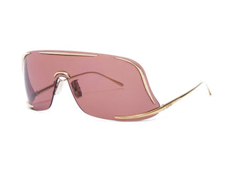 Loewe Signature Lw40193u Unisex Gold Shield Sunglasses