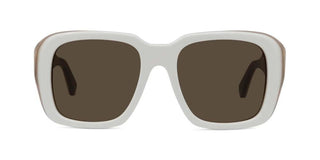 LOEWE LW40198U women White Geometric Sunglasses