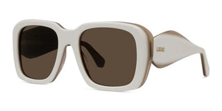 LOEWE LW40198U women White Geometric Sunglasses