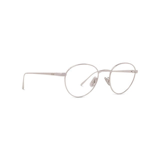 LOEWE Slim LW50087U men Silver Round Eyeglasses