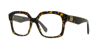 LOEWE LW50119I women Havana Squared Eyeglasses