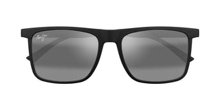 Maui Jim Makamae Mj0619s Unisex Black Squared Sunglasses