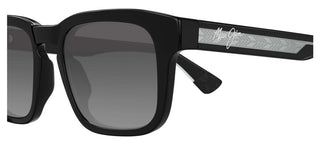 Maui Jim Maluhia Mj0643s Unisex Black Squared Sunglasses