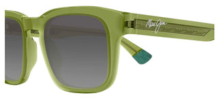 Maui Jim Maluhia Mj0643s Unisex Green Squared Sunglasses