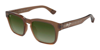 Maui Jim Maluhia Mj0643s Unisex Brown Squared Sunglasses