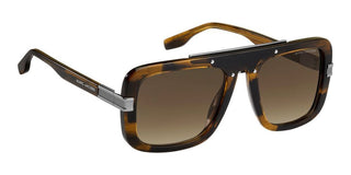 Marc Jacobs MARC 670/S men Brown Geometric Sunglasses