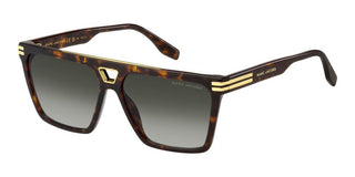 Marc Jacobs MARC 717/S men Havana Geometric Sunglasses