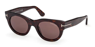 Tom Ford MARINE-02 FT1315 women Havana Round Sunglasses