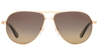 Tom Ford James Bond wears MARKO FT 0144 men Rose gold Pilot Sunglasses