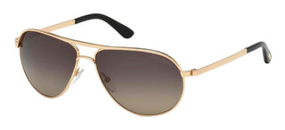 Tom Ford James Bond wears MARKO FT 0144 men Rose gold Pilot Sunglasses