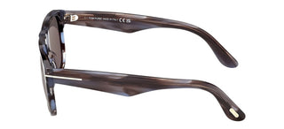 Tom Ford MARLON-02 FT1284 unisex Havana Squared Sunglasses