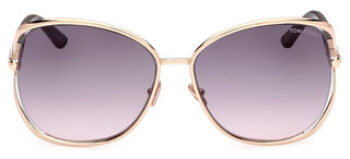 Tom Ford MARTA FT 1091 women Gold Round Sunglasses