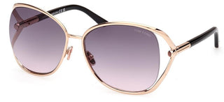 Tom Ford MARTA FT 1091 women Gold Round Sunglasses