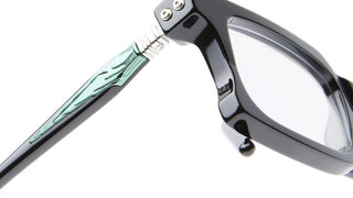 Kuboraum MASKE D74 unisex Black Rectangle Eyeglasses