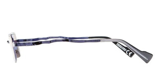 Kuboraum Maske Z28 Unisex Blue Rectangle Sunglasses