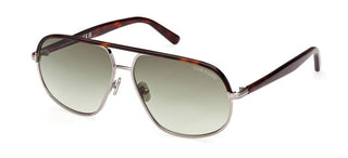 Tom Ford MAXWELL FT 1019 unisex Ruthenium Pilot Sunglasses