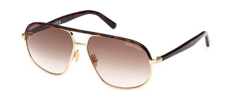 Tom Ford MAXWELL FT 1019 unisex Gold Pilot Sunglasses
