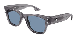 Montblanc MB0381S men Grey Squared Sunglasses