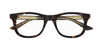 Montblanc MB0385O men Havana Squared Eyeglasses