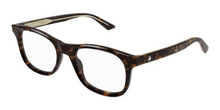 Montblanc MB0385O men Havana Squared Eyeglasses