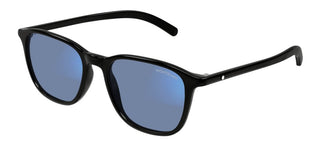 Montblanc MB0386S men Black Round Sunglasses