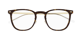 Montblanc MB0393ON men Havana Squared Eyeglasses