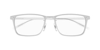 Montblanc MB0396ON men Silver Squared Eyeglasses