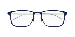 Montblanc MB0396ON men Blue Squared Eyeglasses