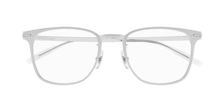 Montblanc MB0397ON men Silver Squared Eyeglasses
