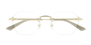 Montblanc MB0403O men Gold Round Eyeglasses