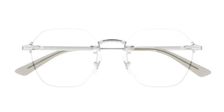 Montblanc MB0403O men Silver Round Eyeglasses