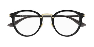 Montblanc MB0406O men Black Round Eyeglasses
