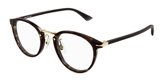 Montblanc MB0406O men Havana Round Eyeglasses
