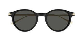 Montblanc MB0407S men Gold Round Sunglasses