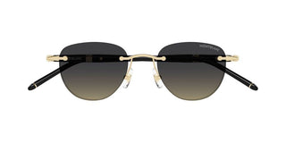 Montblanc Mb0412s Men Gold Round Sunglasses