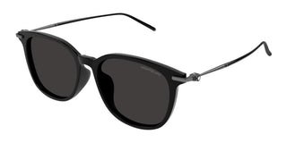 Montblanc MB0416SA men Black Squared Sunglasses