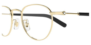 Montblanc MB0423O men Gold Round Eyeglasses