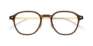 Montblanc MB0427O men Brown Round Eyeglasses