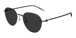 Montblanc MB0428S men Black Round Sunglasses