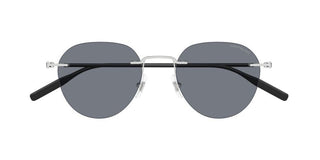 Montblanc MB0428S men Silver Round Sunglasses