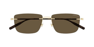 Montblanc MB0429S men Gold Squared Sunglasses